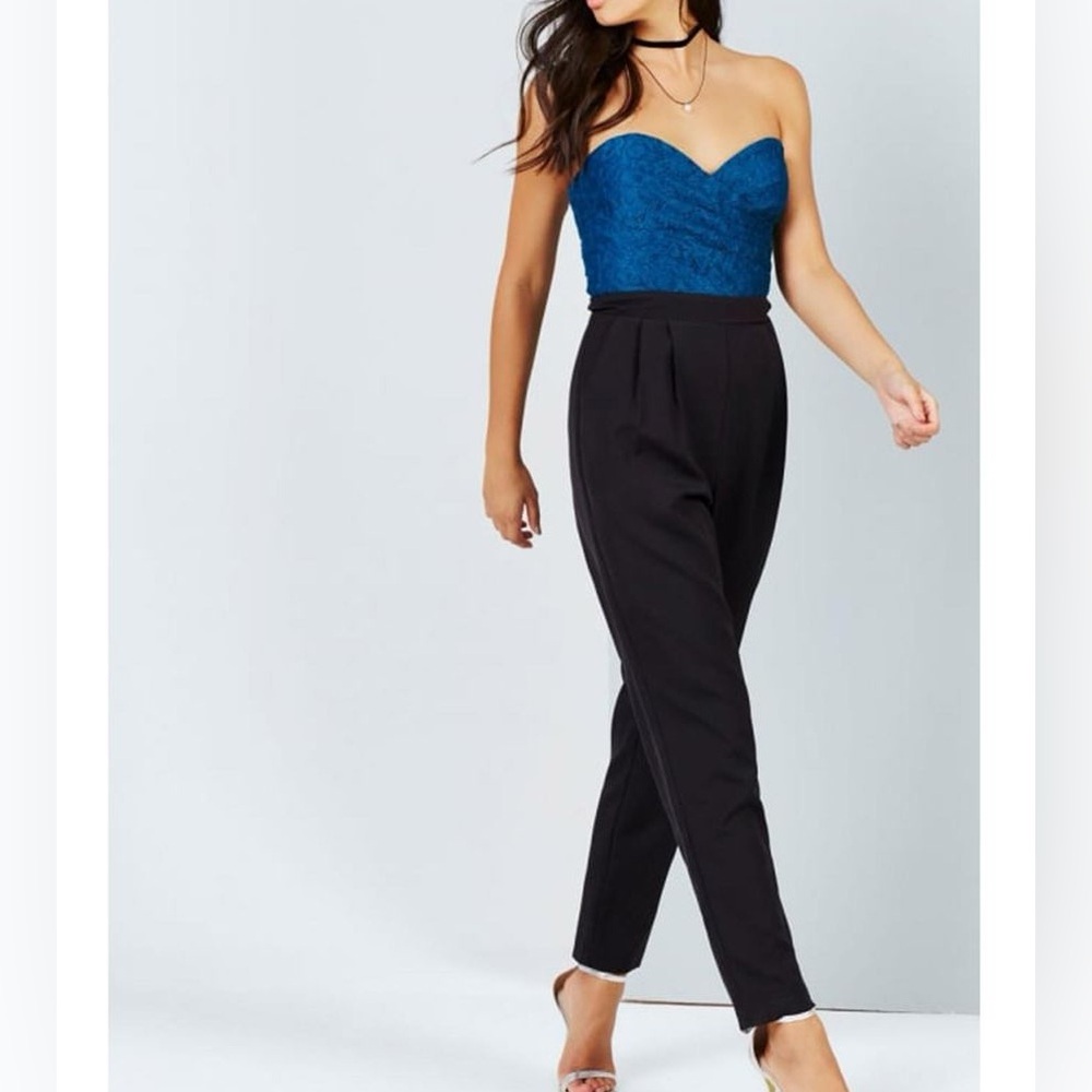 Girls on film bandeau jumpsuit